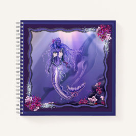 Lila Ocean Mermaid Notebook Notizblock