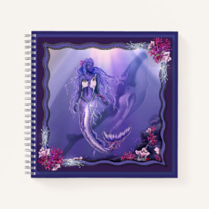 Lila Ocean Mermaid Notebook Notizblock