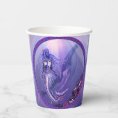 Lila Ocean Mermaid Paper Cups Pappbecher (Rückseite)