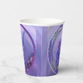 Lila Ocean Mermaid Paper Cups Pappbecher (Rechts)