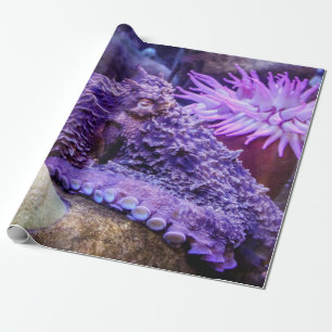 lila Octopus-Umhüllungspapier Geschenkpapier