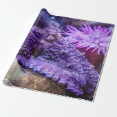 Lila Octopusverpackungspapier Geschenkpapier (Ungerollt)