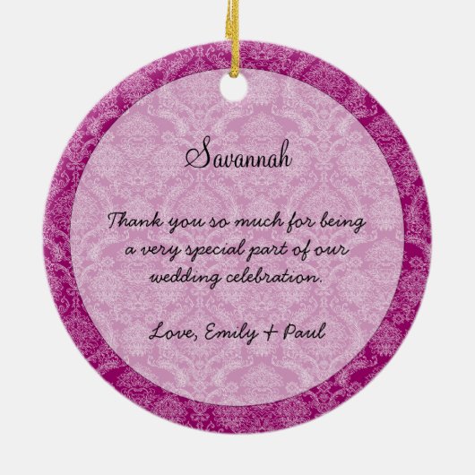 Lila oder farbenfroh keramik ornament (Hinten)