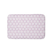 Lila ogee stripes Musterhintergrund Badematte (Vorderseite)