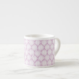 Lila ogee stripes Musterhintergrund Espressotasse