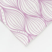 Lila ogee stripes Musterhintergrund Fleecedecke (Ecke)