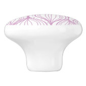 Lila ogee stripes Musterhintergrund Keramikknauf (Seitenansicht)