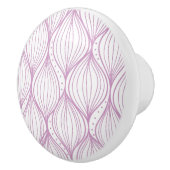 Lila ogee stripes Musterhintergrund Keramikknauf (Rechts)