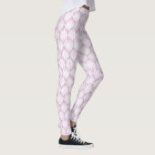 Lila ogee stripes Musterhintergrund Leggings (Rechts)