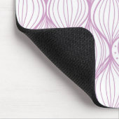 Lila ogee stripes Musterhintergrund Mousepad (Ecke)