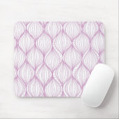 Lila ogee stripes Musterhintergrund Mousepad (Mit Mouse)