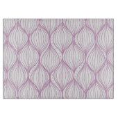 Lila ogee stripes Musterhintergrund Schneidebrett (Vorderseite)