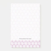 Lila Ogestreifen-Muster Post-it Klebezettel (Vorderseite)