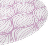 Lila Ogestreifen-Muster Schneidebrett (Ecke)