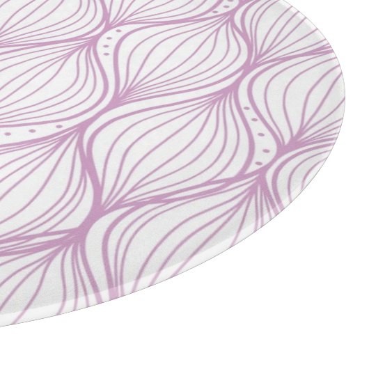 Lila Ogestreifen-Muster Schneidebrett (Ecke)