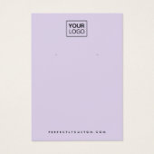 Lila Ohrkarte für  Logo (Vorderseite)