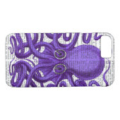 Lila Oktopus Case-Mate iPhone Hülle (Rückseite (Horizontal))