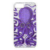 Lila Oktopus Case-Mate iPhone Hülle (Rückseite)