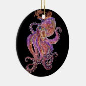 Lila Oktopus Keramik Ornament (Rechts)