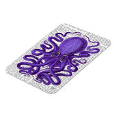 Lila Oktopus Magnet (Linke Seite)