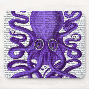 Lila Oktopus Mousepad