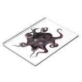 Lila Oktopus Notizblock (Linke Seite)