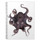 Lila Oktopus Notizblock (Vorderseite)