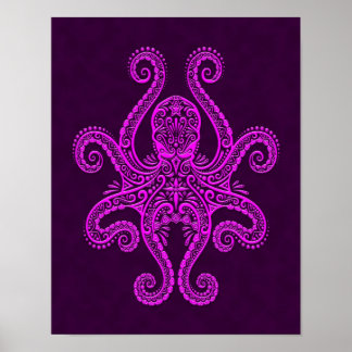 Lila Oktopus Poster