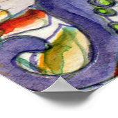 Lila Oktopus Poster (Ecke)