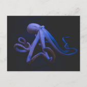 Lila Oktopus Postkarte (Vorderseite)