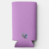 Lila Oktopus Selters Dosenkühler (Rückseite)