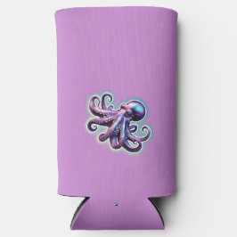 Lila Oktopus Selters Dosenkühler