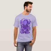 Lila Oktopus T-Shirt (Vorne ganz)