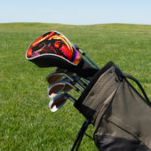 Lila Old School Muster Golf Headcover (In SItu)