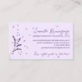 Lila Öle-Branding-Lavendel Visitenkarte (Rückseite)