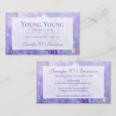 Lila Öle-Lavendel Visitenkarte (Vorne/Hinten)