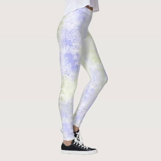 Lila Olivenöl Abstrakt Leggings (Rechts)