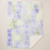 Lila Olivenöl Abstrakt Sherpadecke (Vorderseite)