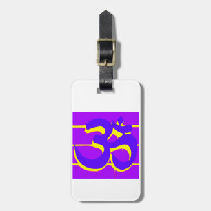 Lila om-Tag Gepäckanhänger