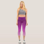 Lila Ombre Capri Leggings (Vorderseite)