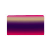 Lila Ombre-Design in Pink Adressaufkleber (Vorne)