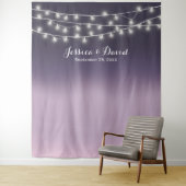 Lila Ombre Elegant Wedding Backdrops Wandteppich (Beispiel)