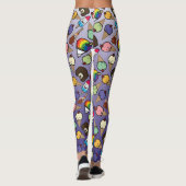 Lila Ombre Frosty Leckereien Leggings (Rückseite)