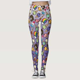 Lila Ombre Frosty Leckereien Leggings