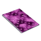 Lila Ombre Glam Glitzer Diamonds Pattern Notizblock (Rechte Seite)