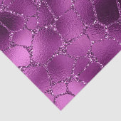Lila Ombre Glam Glitzer Giraffe Spots Muster Seidenpapier (Ausschnitt)