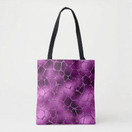 Lila Ombre Glam Glitzer Giraffe Spots Muster Tasche