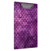 Lila Ombre Glam Mermaid Scales Muster Klemmbrett (Rechts)