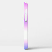 Lila Ombre Glitzer Individuelle Name Case-Mate iPhone Hülle (Rückseite / Links)