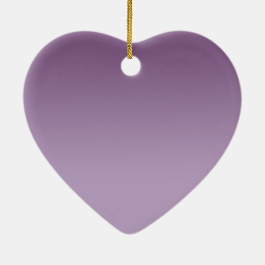 Lila Ombre-Glitzer Keramik Ornament (Hinten)